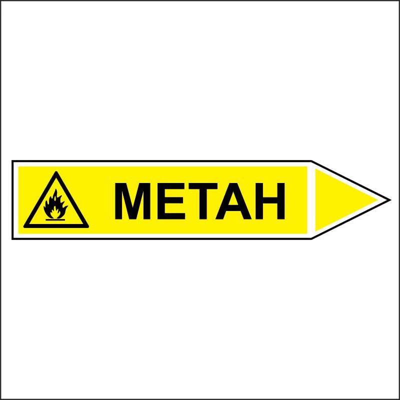 Метан - направление движение направо