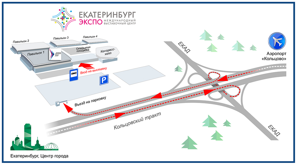 Карта экспо екатеринбург