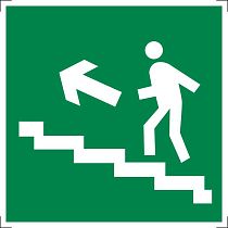 Знак фотолюминесцентный Направление к эвакуационному выходу по лестнице вверх (правосторонний)