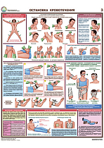 Информационный плакат Оказание первой помощи пострадавшим PS-OPMP-6 (лист 3) (420х600; Пленка самоклеящаяся ПВХ; )